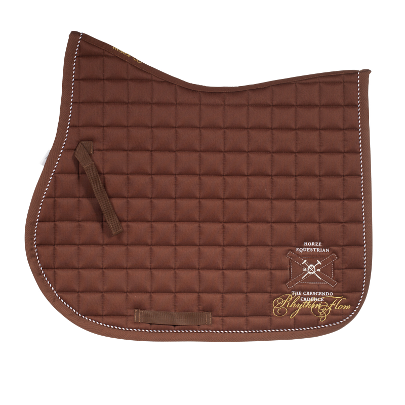 Eventing Saddle Pad brown, white, dark blue, olive Horse 'Saddle pads